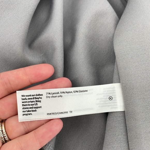 Eileen Fisher Flex Tencel Ponte Notch Collar Jacket in Gray XL A17 - Picture 5 of 7